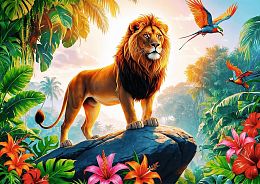 Trefl 200-piece Puzzle: King of the Jungle