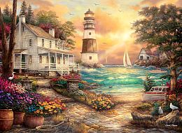 Anatolian 1000 pieces puzzle: Cottage by the sea