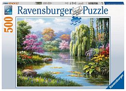 Ravensburger puzzle 500 pieces: a Romantic view of the pond
