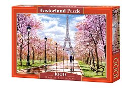 Puzzle Castorland 1000 pieces: Romantic walk in Paris