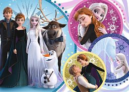 Trefl Puzzle 100 pieces: In the Glow of Love, Frozen 2