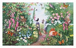 Pintoo 1000-piece puzzle: Ann Searle. Flower Hedge