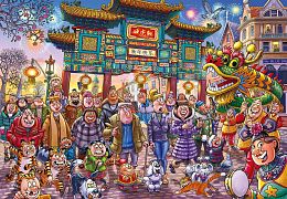 Puzzle Jumbo 1000 pieces: Wasgij. Chinese New Year (Original 39)