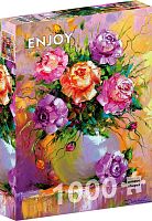 Enjoy 1000 pieces puzzle: Bouquet of Roses