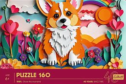 Trefl Puzzle 160 pieces: 40 years of Trefl the Dog