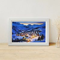 Puzzle Pintoo 1000 pieces: small Town in winter Alps