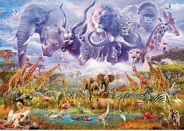 Schmidt puzzle 1000 pieces Animals at the waterhole