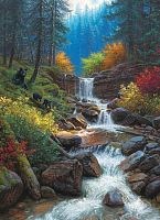 Cobble Hill 1000 Pieces Puzzle: Forest Waterfall