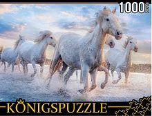 Konigspuzzle 1000 Pieces Puzzle: Wild Herd of Camargue