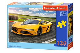 Puzzle Castorland 120 detail: Yellow sports Car