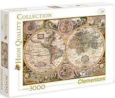 Clementoni puzzle 3000 pieces: Antique map of