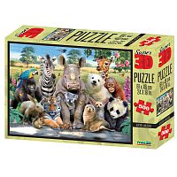 Prime 3D puzzle 500 items: Exotic wildlife