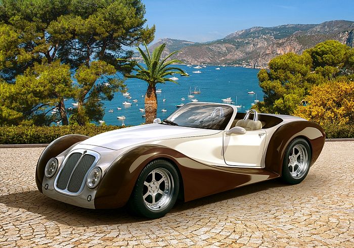 Puzzle Castorland 500 pieces: the Roadster In the Riviera B-53094
