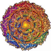 Wooden UNIDRAGON puzzle 350 pieces: Mandala. Inexhaustible abundance
