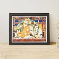 Pintoo puzzle 1200 pieces: Cotton Lion. Good night, Shiba Inu