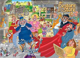Jumbo 1000 pieces Puzzle: Wasgij. Restore the store (Original 41)