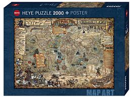 Puzzle Heye 2000 details: Pirate map