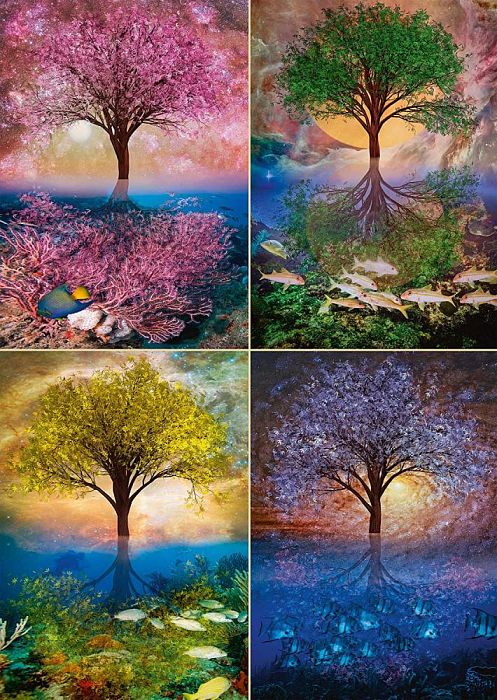 Schmidt puzzle 1000 pieces: Magical tree 58392