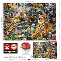 Educa Puzzle 1500 pieces: Tigers in the Jungle