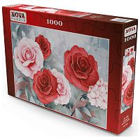 Nova 1000 Puzzle pieces: Pink and Red Roses