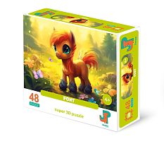 3D Jazzle Puzzle 48 pieces: Pony