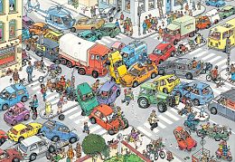 Puzzle Jumbo 3000 parts: Accident at the intersection