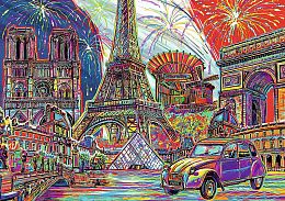 Puzzle Trefl 1000 pieces: Colors of Paris