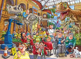 Jumbo 1000 pieces Puzzle: Wasgij. The Mess at the Museum (Mystery 24)