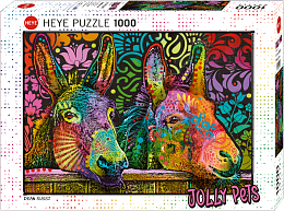 Heye 1000 Pieces Puzzle: Donkeys