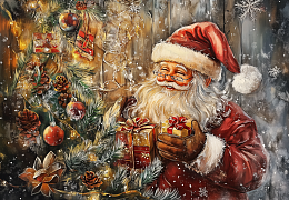 Пазл Алма ПРЕМИУМ деревянный 1000 деталей. Новый год. Подготовка к празднику