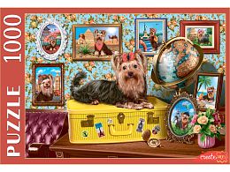 Puzzle Red Cat 1000 pieces: Yorkshire Terrier Puppy