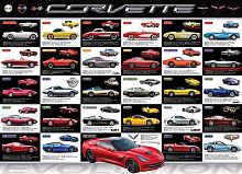 Eurographics 1000 pieces puzzle: The Evolution of corvettes