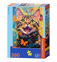 Castorland 260-piece Puzzle: Happy Cat