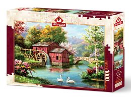 Puzzle Art Puzzle 1000 pieces: the Old red mill