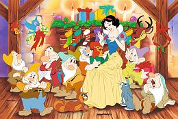 Trefl Puzzle 160 pieces: 40 years of Trefl - Snow White and the Seven Dwarfs before Christmas