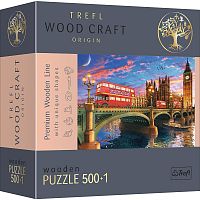 Wooden Trefl Puzzle 500 +1 details: Palace of Westminster, Big Ben, London