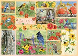 Cobble Hill 500 Pieces Puzzle: Garden Birds in Autumn