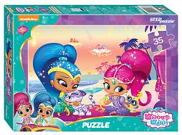 Puzzle Step 35 details: shimmer and Shine (Nickelodeon)