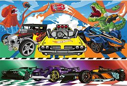 Trefl 100 Piece Puzzle: Hot Wheels Cars