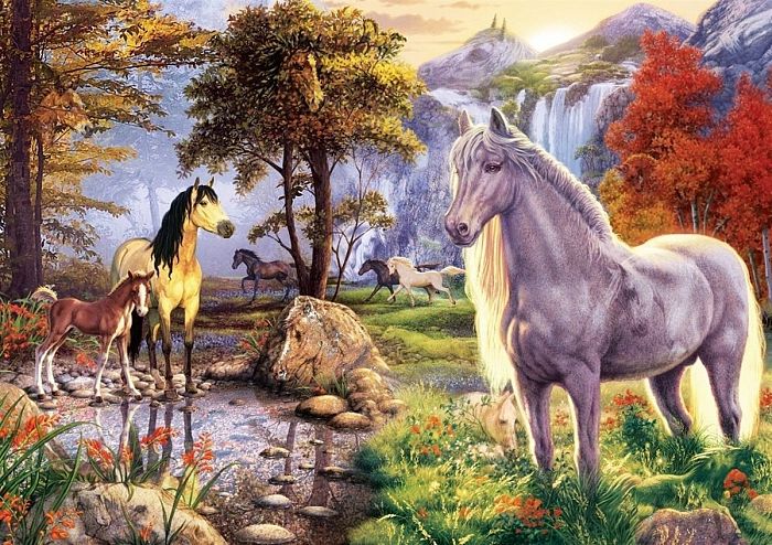 Art Puzzle 1000 Pieces: Hidden Horses 5215