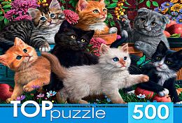 TOP Puzzle 500 pieces: Playful Kittens