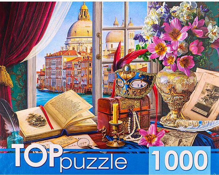 TOP Puzzle 1000 Pieces: Still Life with a view of Venice ХТП1000-4148