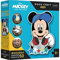 Wooden Trefl Puzzle 50 pieces: In the world of Mickey