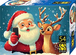 Набор 5 пазлов по 54 детали Step: Новогодние истории