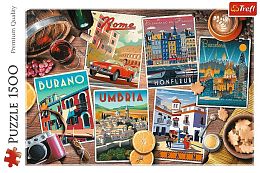 Trefl Puzzle 1500 pieces: Travel in Europe, collage