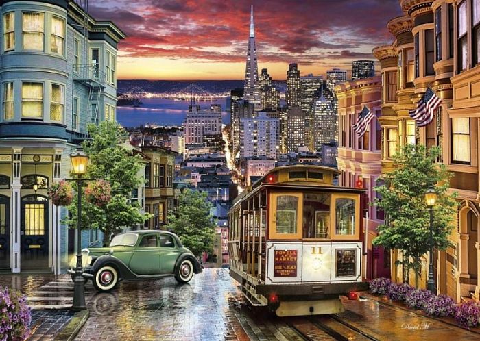 Clementoni puzzle 3000 pieces: Tram in San Francisco 33547