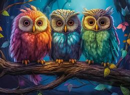 Castorland 300 Puzzle pieces: Three Owls