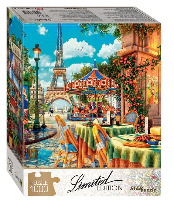 Step puzzle 1000 pieces: Cafe in Paris 79809