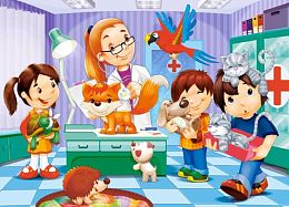 Jigsaw puzzle Castorland 60 pieces: Veterinarian