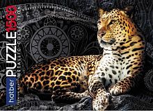 Hatber foil puzzle 1500 pieces: Leopard